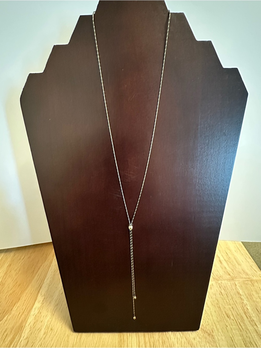 Lariat Sterling silver necklace